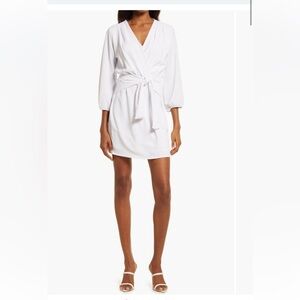 Fraiche by J: Long Sleeve Tie Front Dress